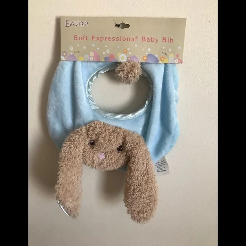 2013 Easter Bunny Soft Baby Bib